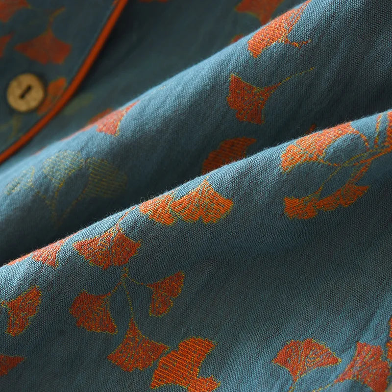 Women’s Cotton Jacquard Pajama Set