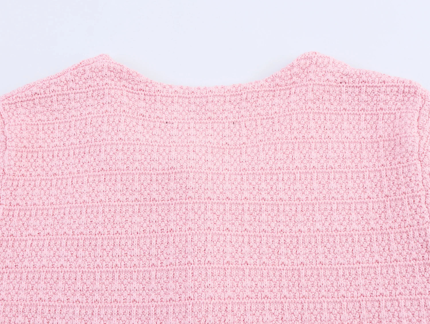 Short-Sleeve Knit Button Cardigan