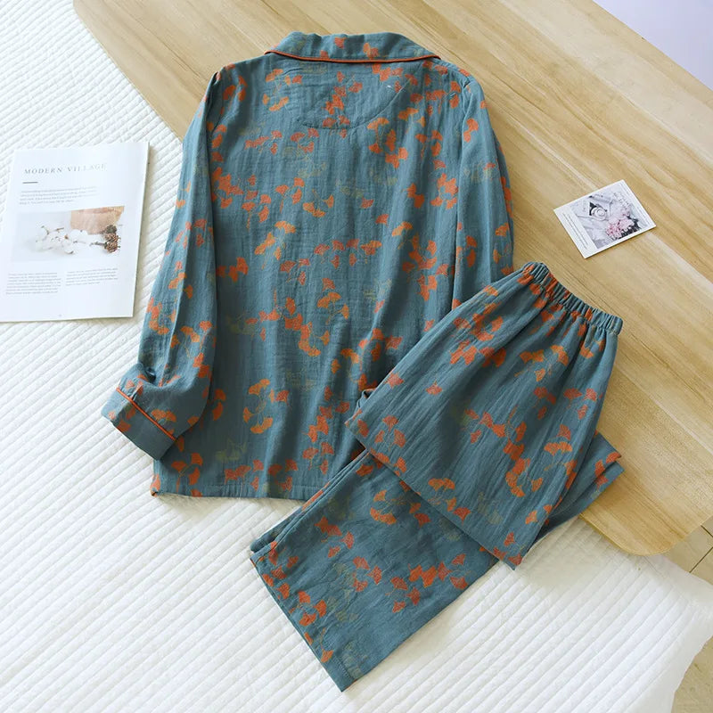 Women’s Cotton Jacquard Pajama Set