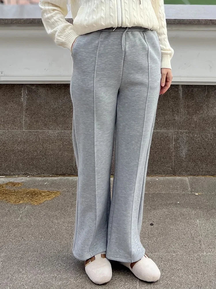 High Waist Wide-Leg Trousers
