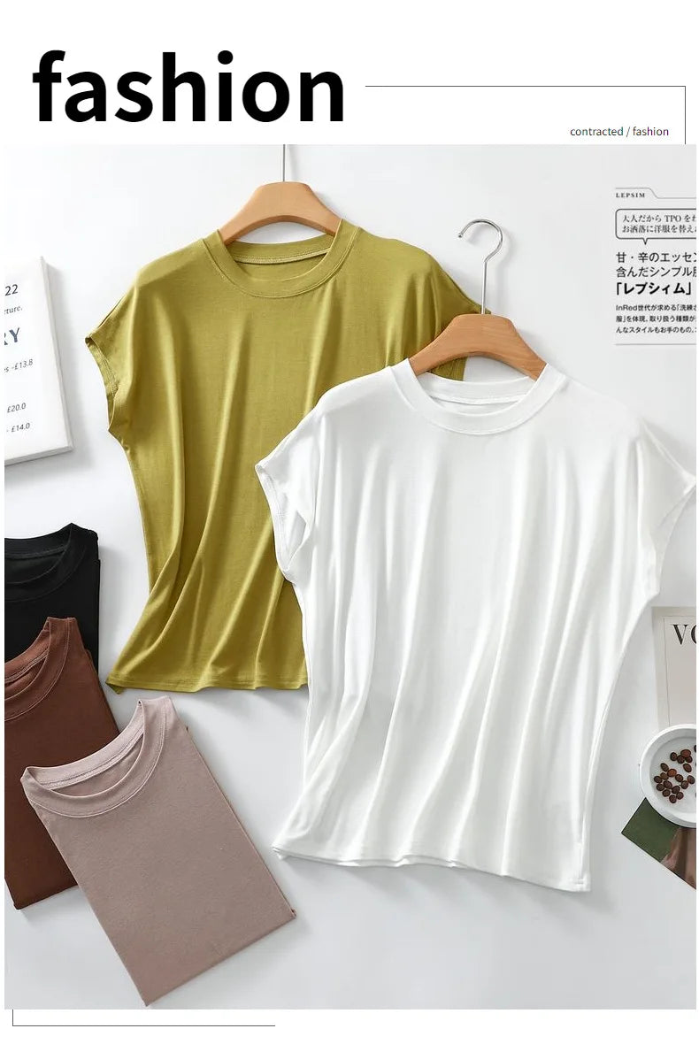 Women’s Pure Cotton Short Sleeve Sleep Top