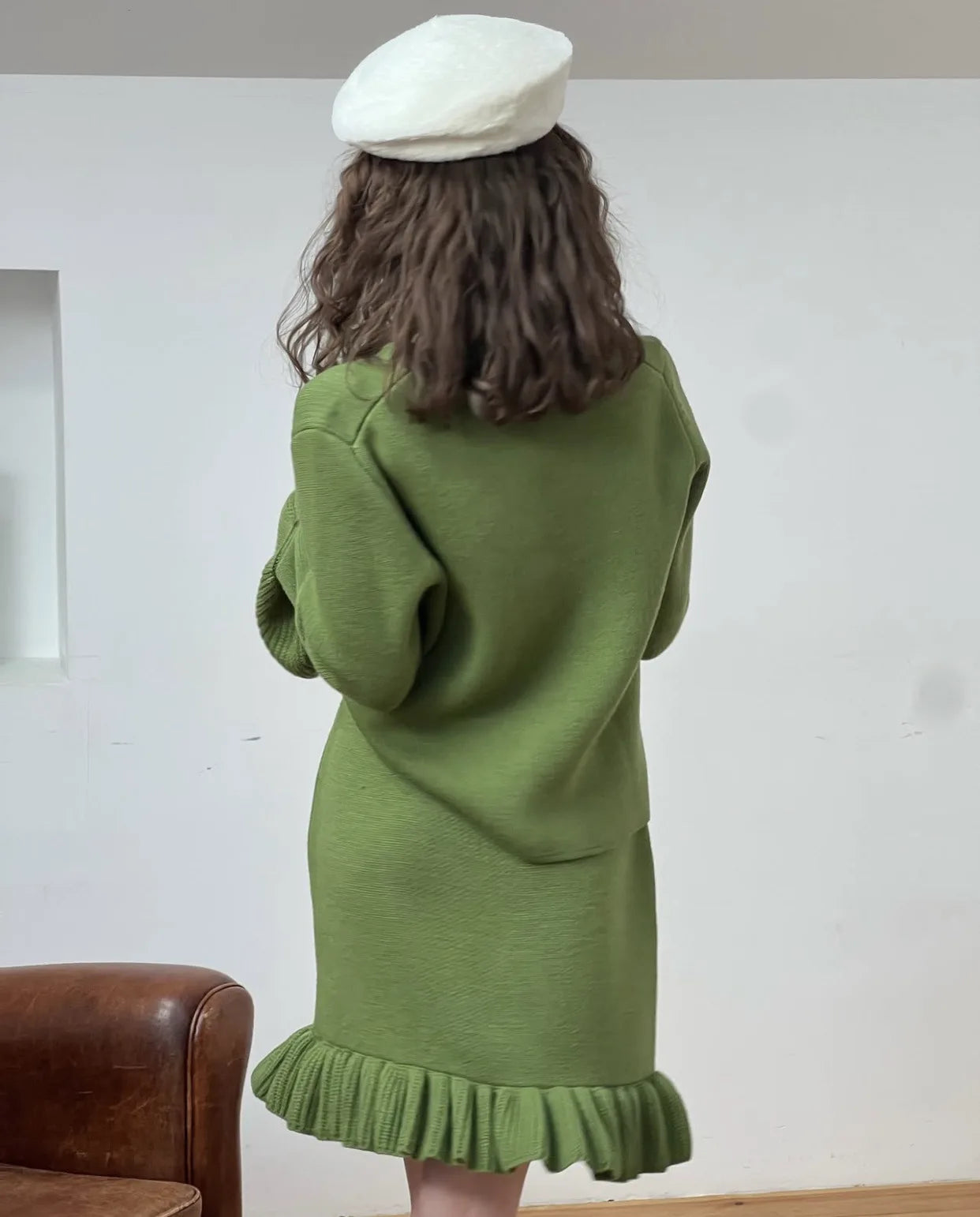 Ribbed Patchwork Knit Cardigan