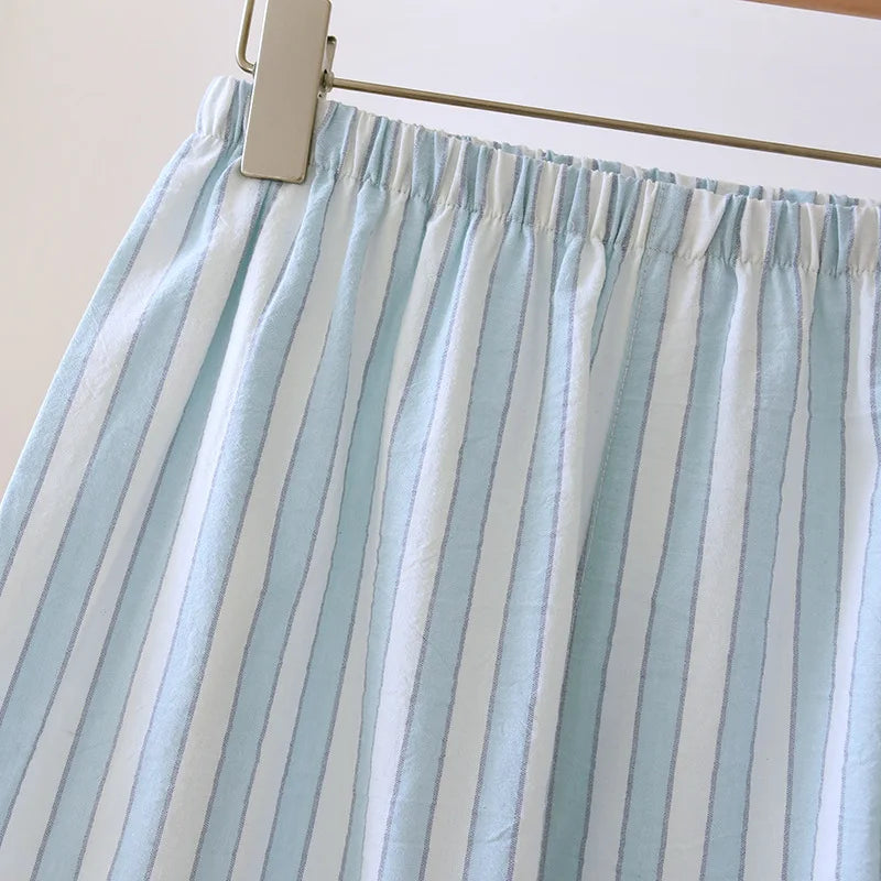 Women’s Striped Cotton Pajama Set