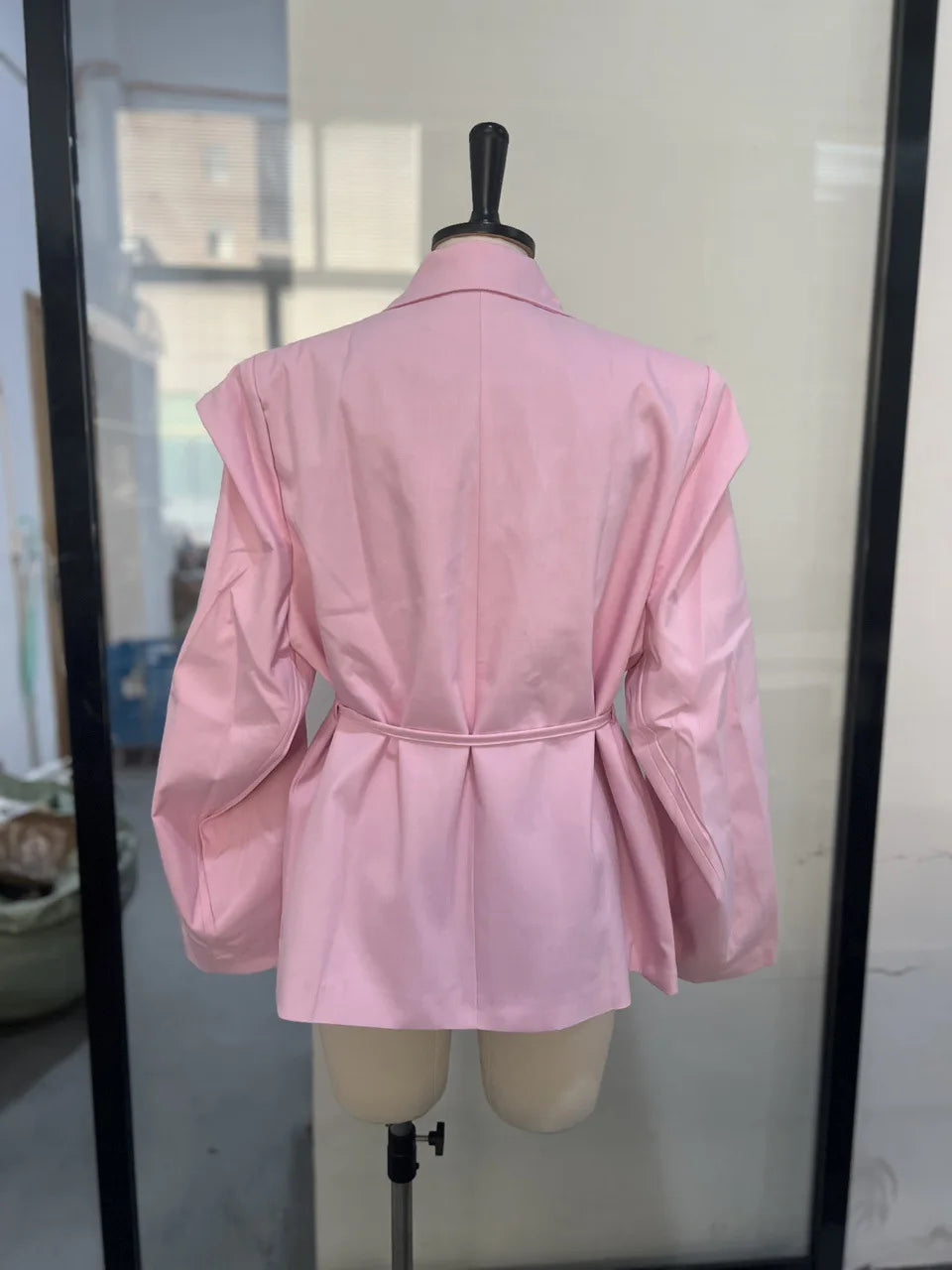 Lace-Up Lapel Suit Jacket