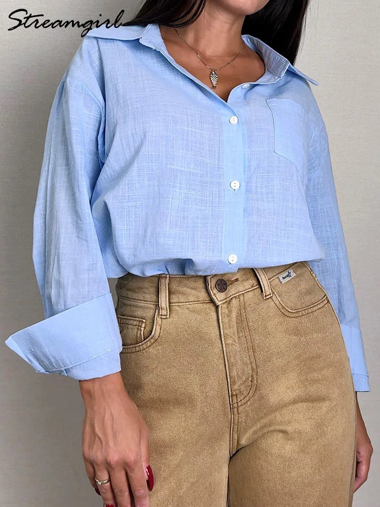 Oversized Cotton-Linen Shirt