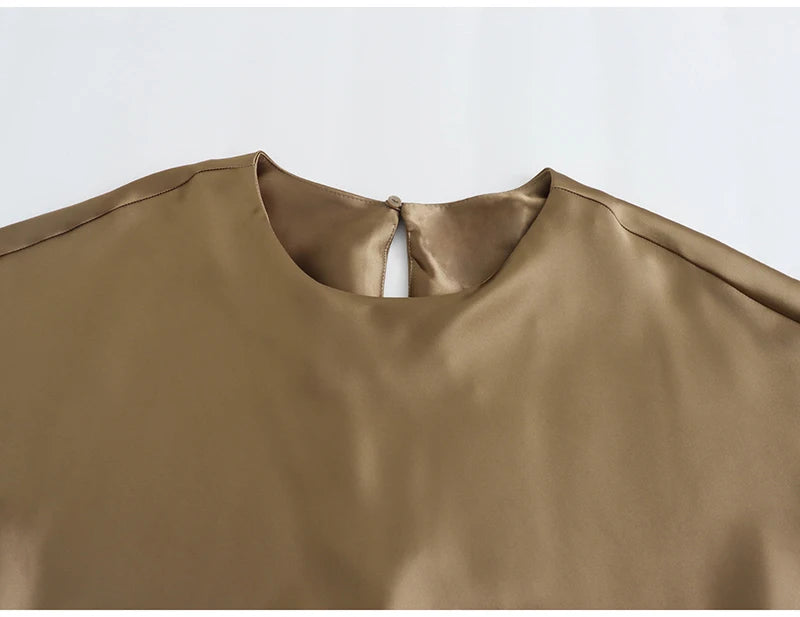 Elegant Satin Maxi Dress