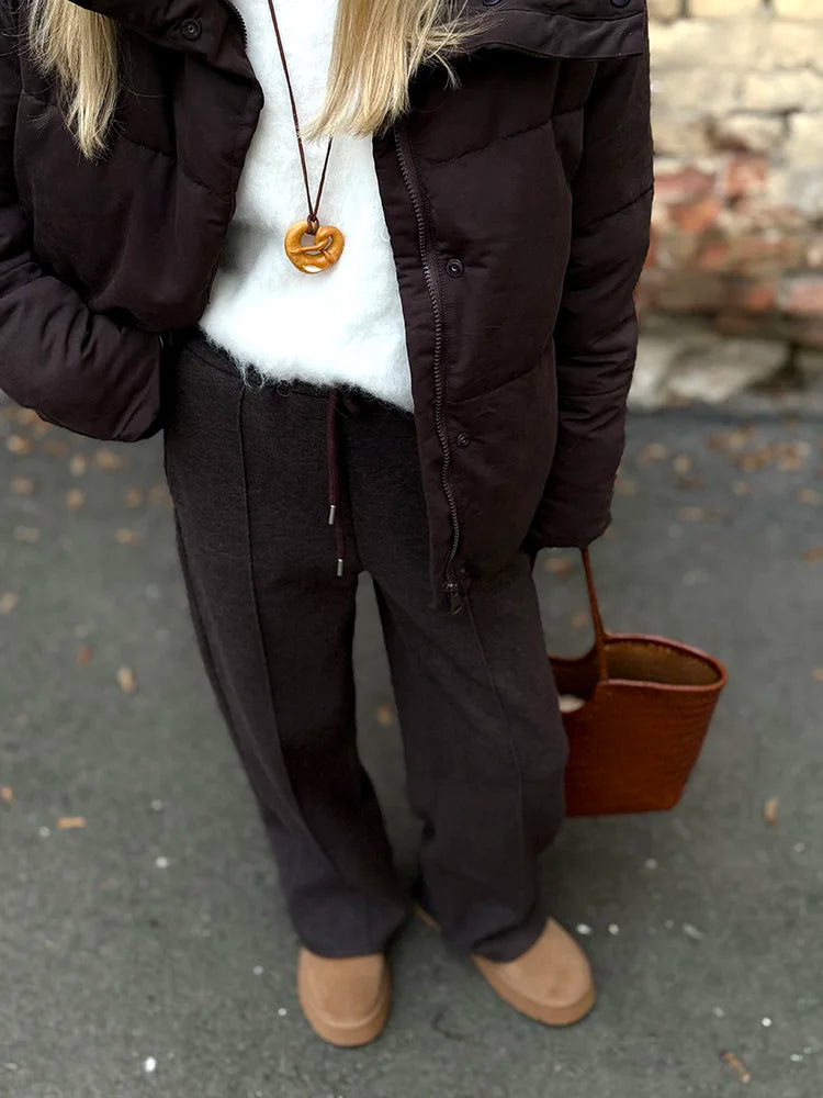 High Waist Wide-Leg Trousers