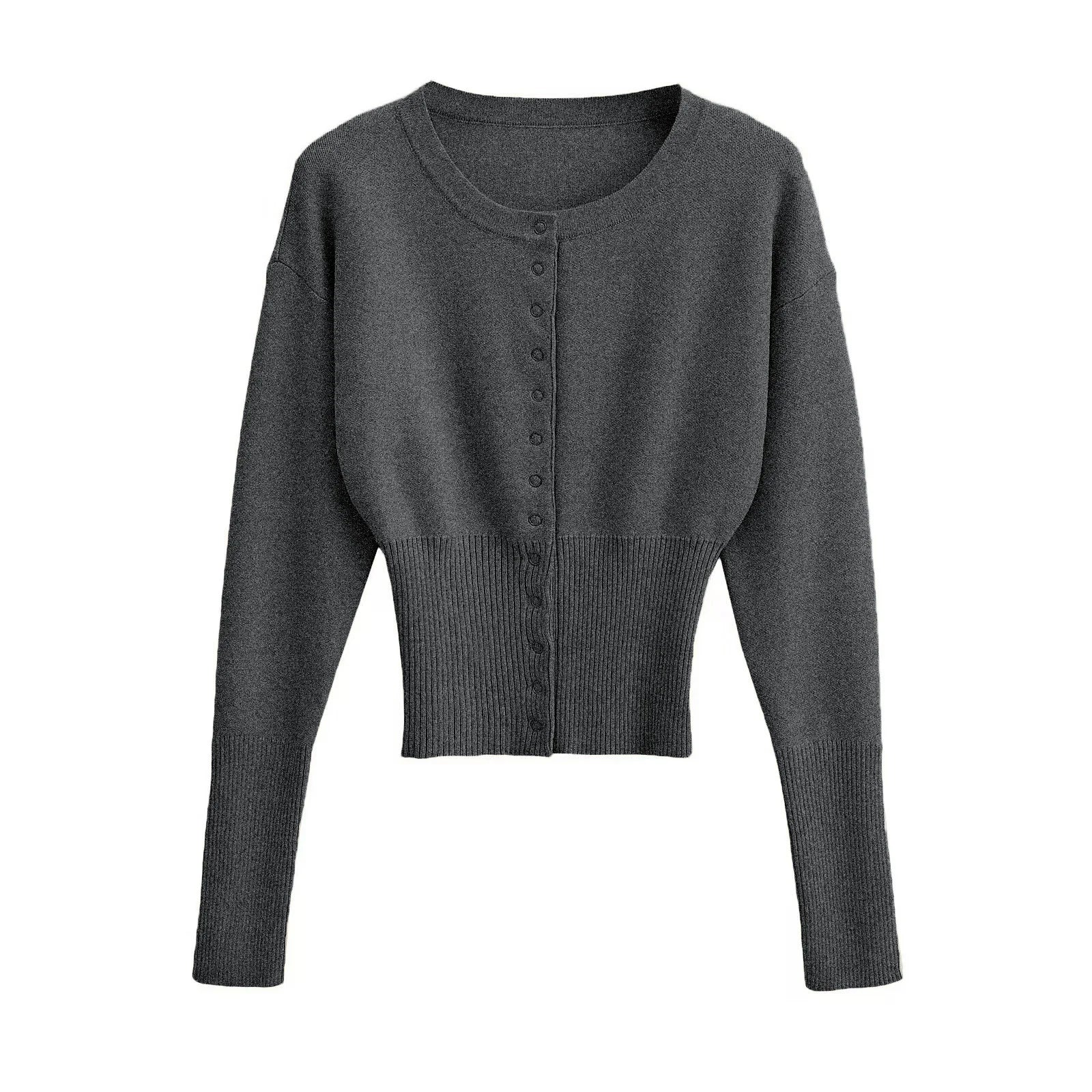 Slim Fit Short Knit Cardigan