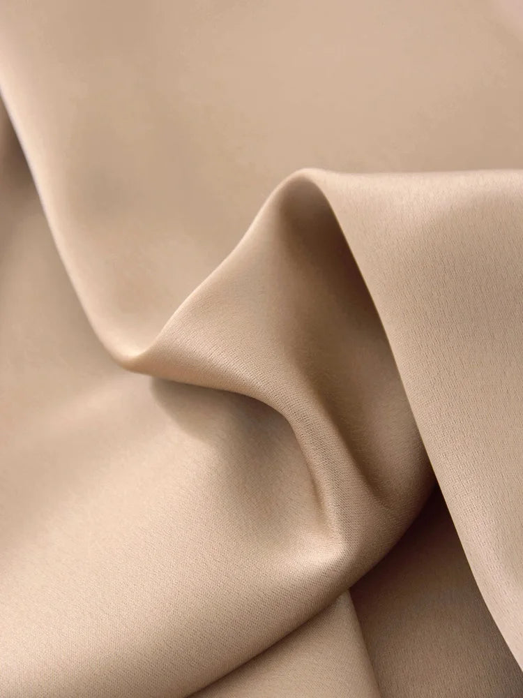 Lace Patchwork Satin Mini Skirt