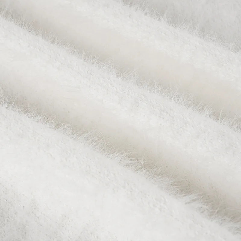 Strapless Plush Pullover Sweater