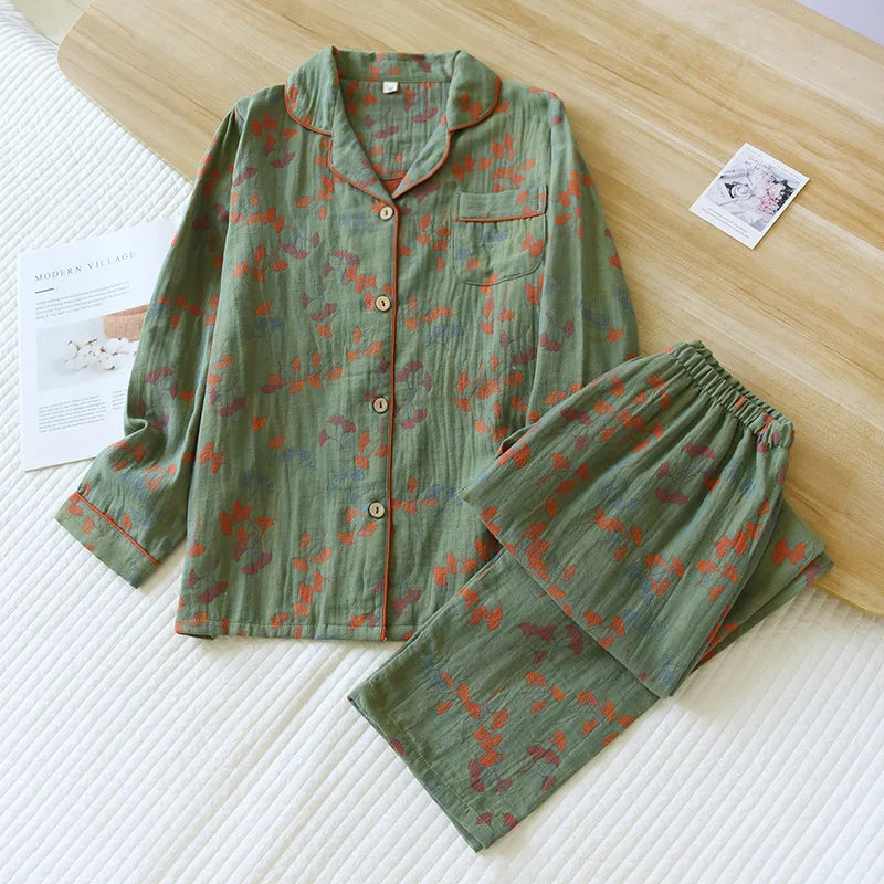 Women’s Cotton Jacquard Pajama Set