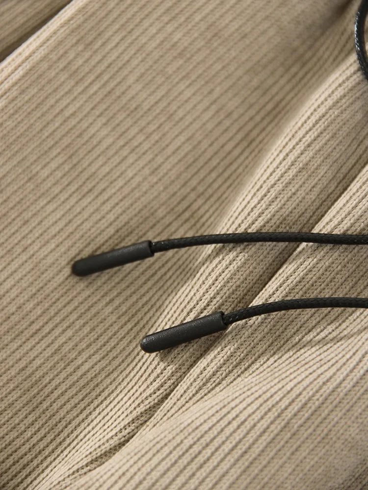 High Waist Corduroy Fleece Pants