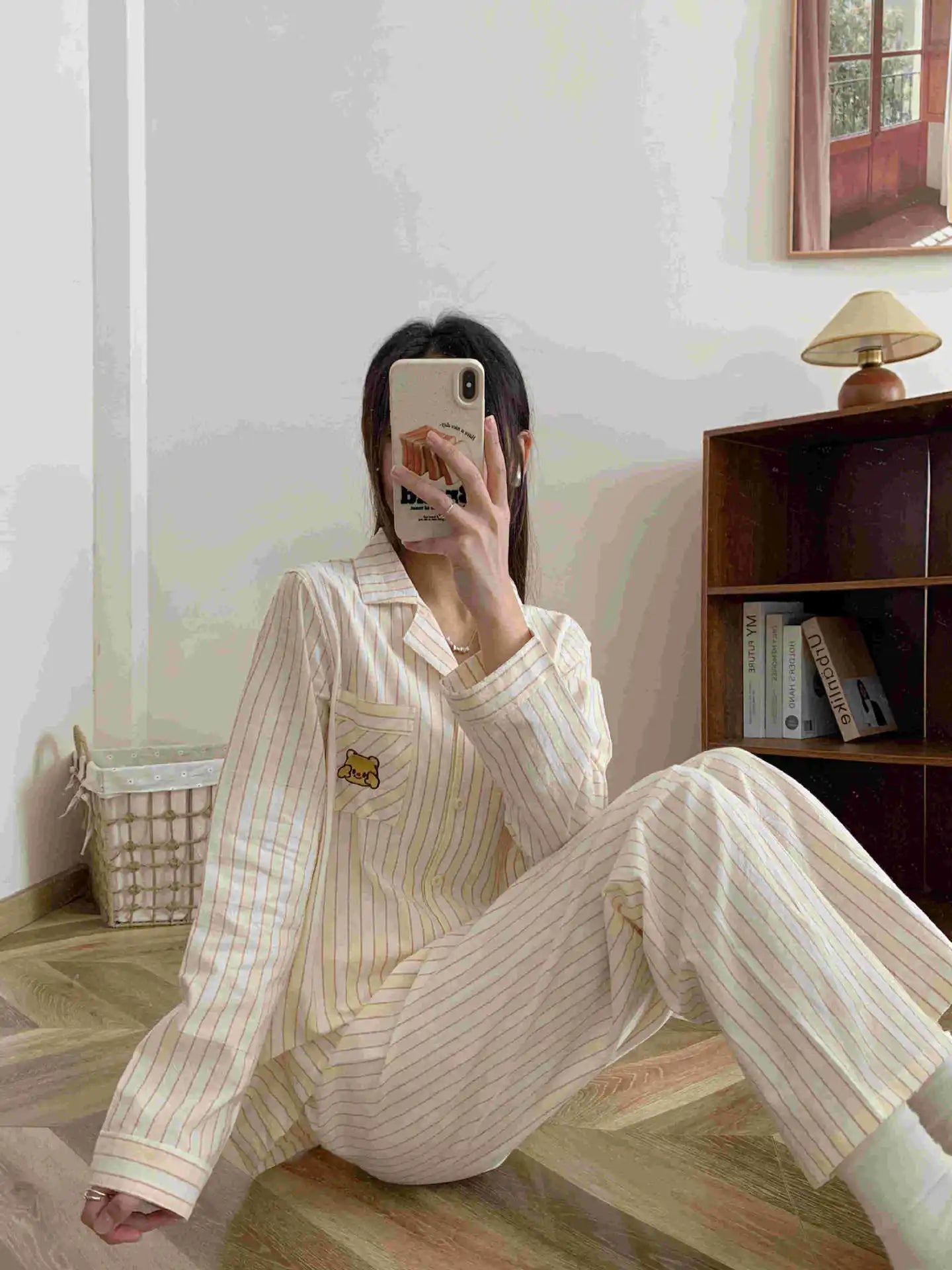 Women’s Striped Cotton Pajama Set