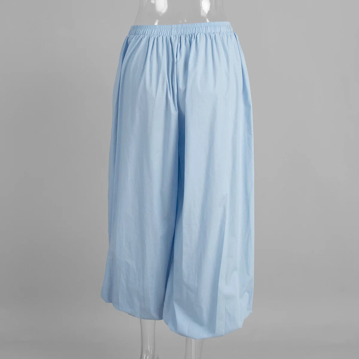 High Waist Wide-Leg Patchwork