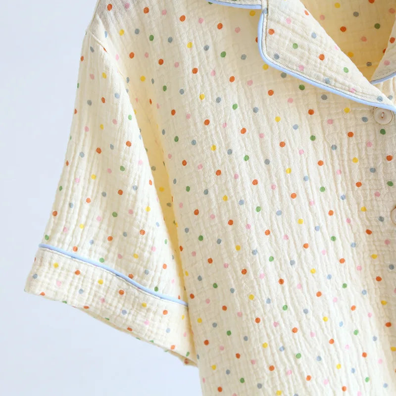 Women’s Cotton Crepe 3-Piece Pajama Set