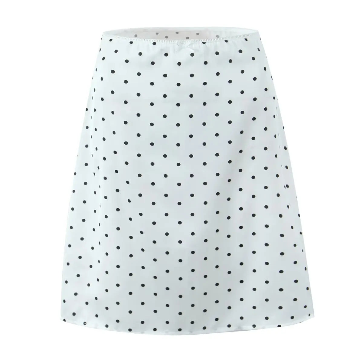 Vintage Polka Dot A-Line Knee-Length Skirt