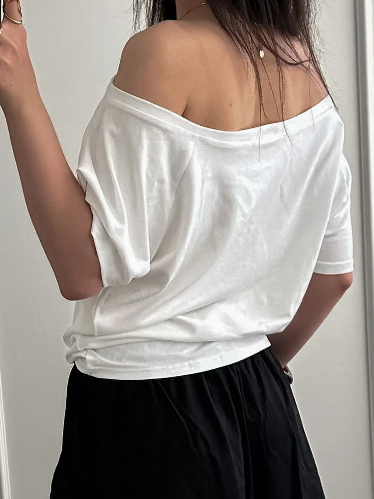 Off-Shoulder Oversized T-Shirt