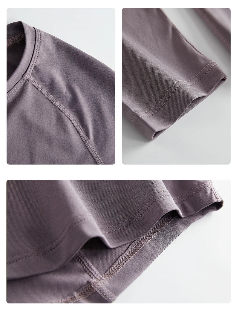 Two-Piece Yoga Set Long Sleeve Top & High Waist Pants