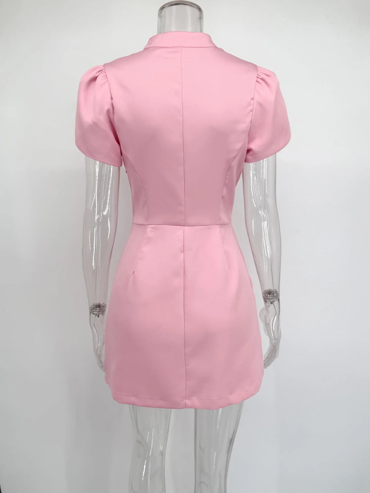 Ruffled Patchwork Mini Dress