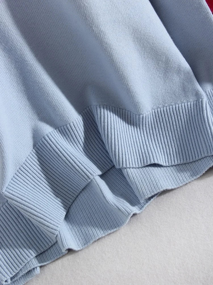 Loose Turtleneck Knit Sweater