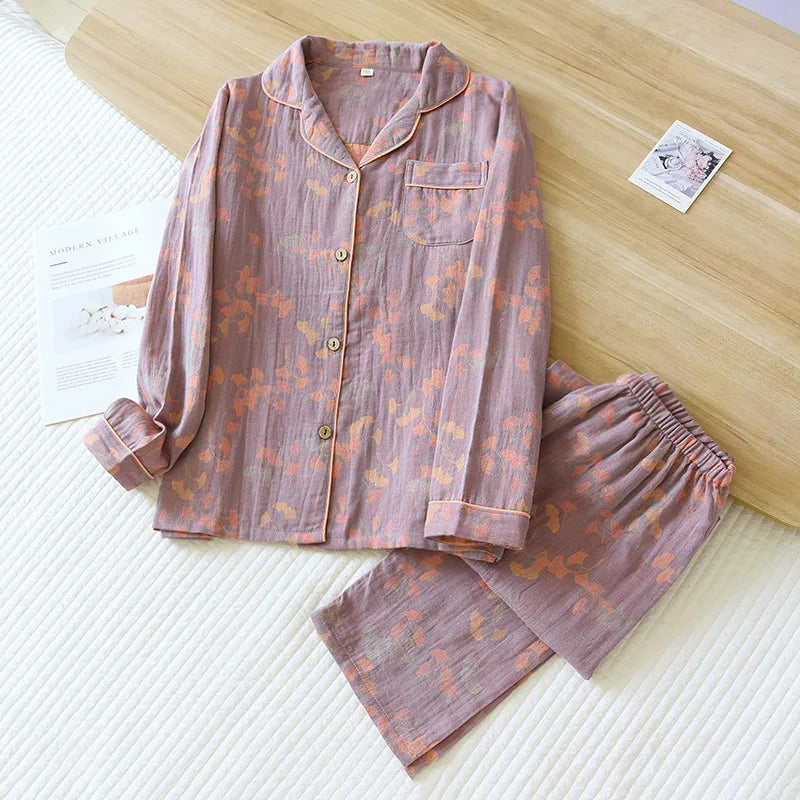 Women’s Cotton Jacquard Pajama Set