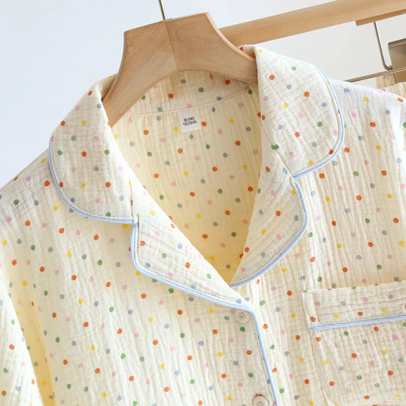 Women’s Cotton Crepe 3-Piece Pajama Set