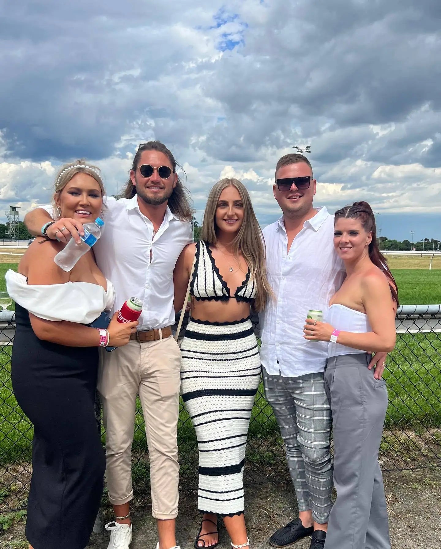 Striped Knit Two-Piece Set