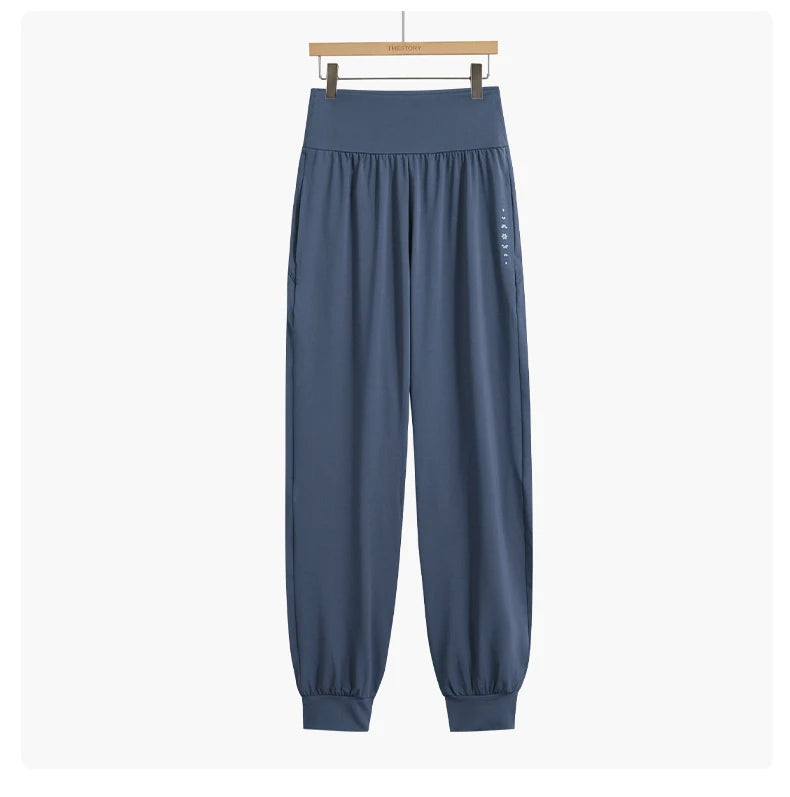 Two-Piece Yoga Set Long Sleeve Top & High Waist Pants