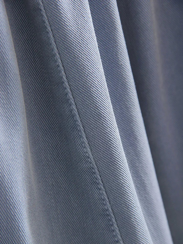 Lyocell Wide-Leg Denim Pants