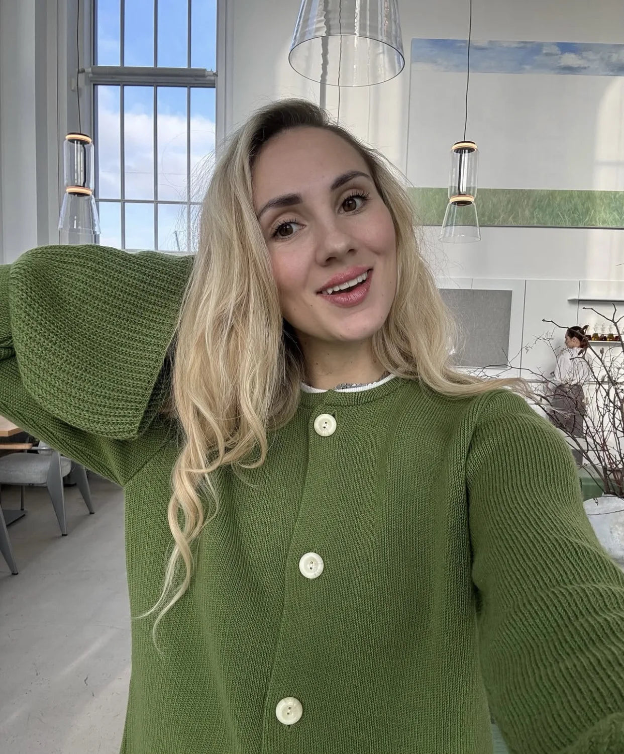 Ribbed Patchwork Knit Cardigan