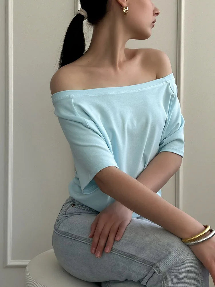 Off-Shoulder Oversized T-Shirt