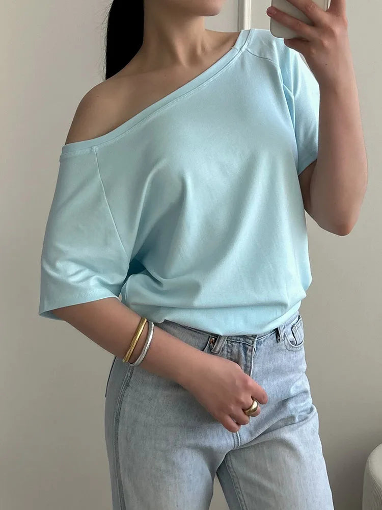 Off-Shoulder Oversized T-Shirt