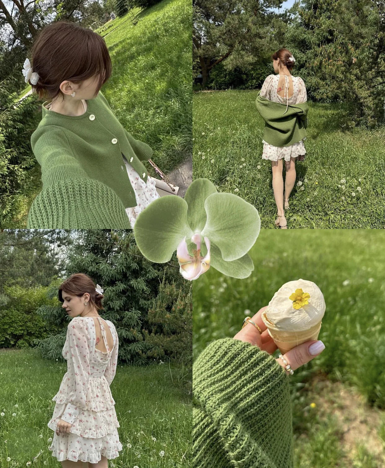 Ribbed Patchwork Knit Cardigan