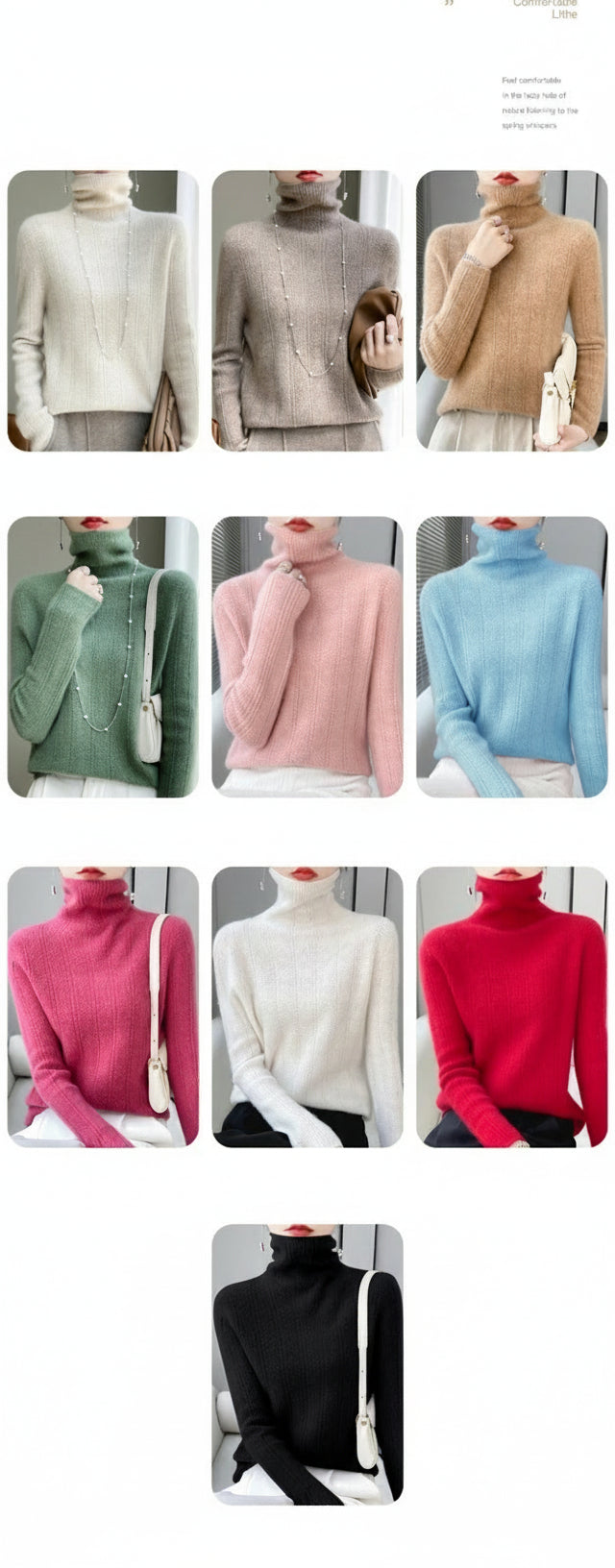 Women’s 100% Wool Pile-Collar Sweater