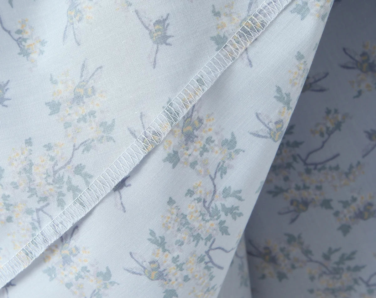 Floral Halter Backless A-Line Midi Dress