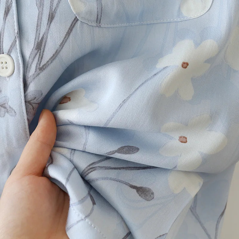 Women’s Cotton-Silk Pajama Set