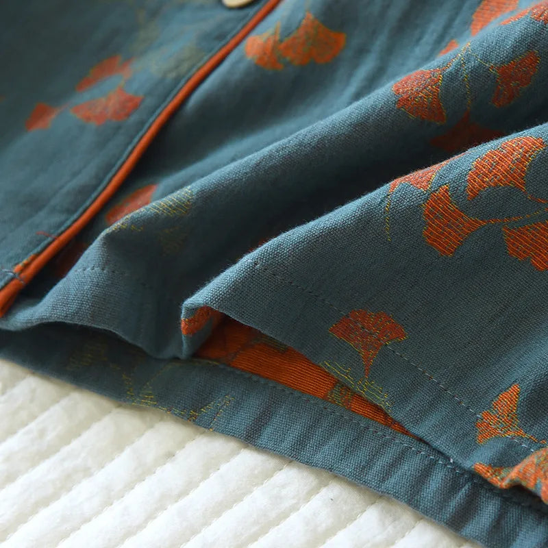 Women’s Cotton Jacquard Pajama Set