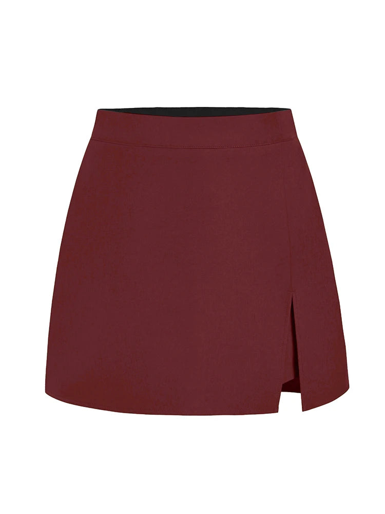 High Waist Mini Skort