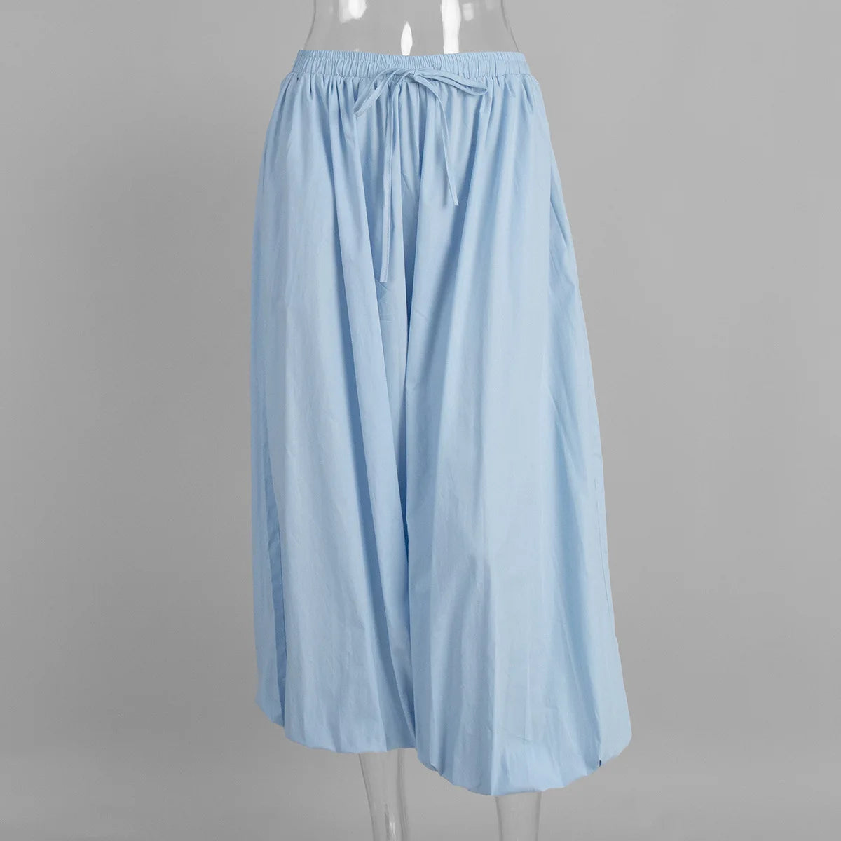 High Waist Wide-Leg Patchwork