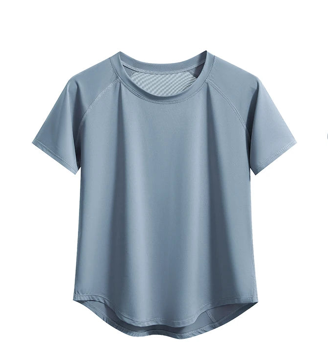 allvariants:: Light blue t-shirt on a white background with 'Colorful' branding.