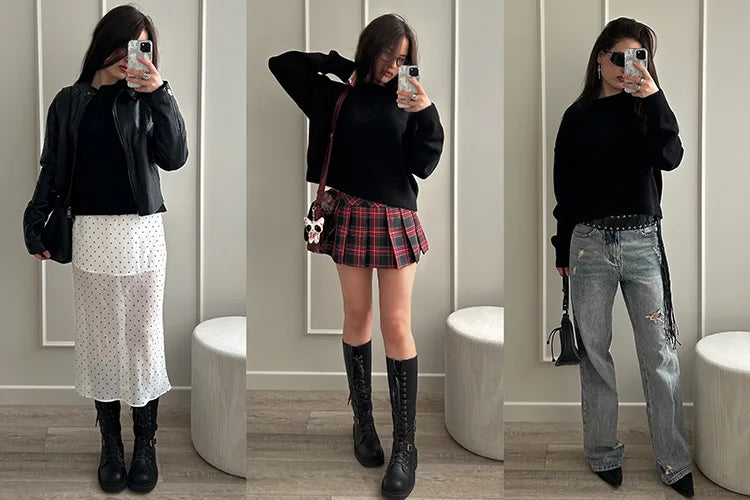 Knit Sweater & Mini Skirt Co-Ord