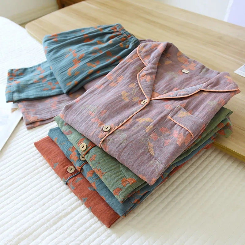 Women’s Cotton Jacquard Pajama Set