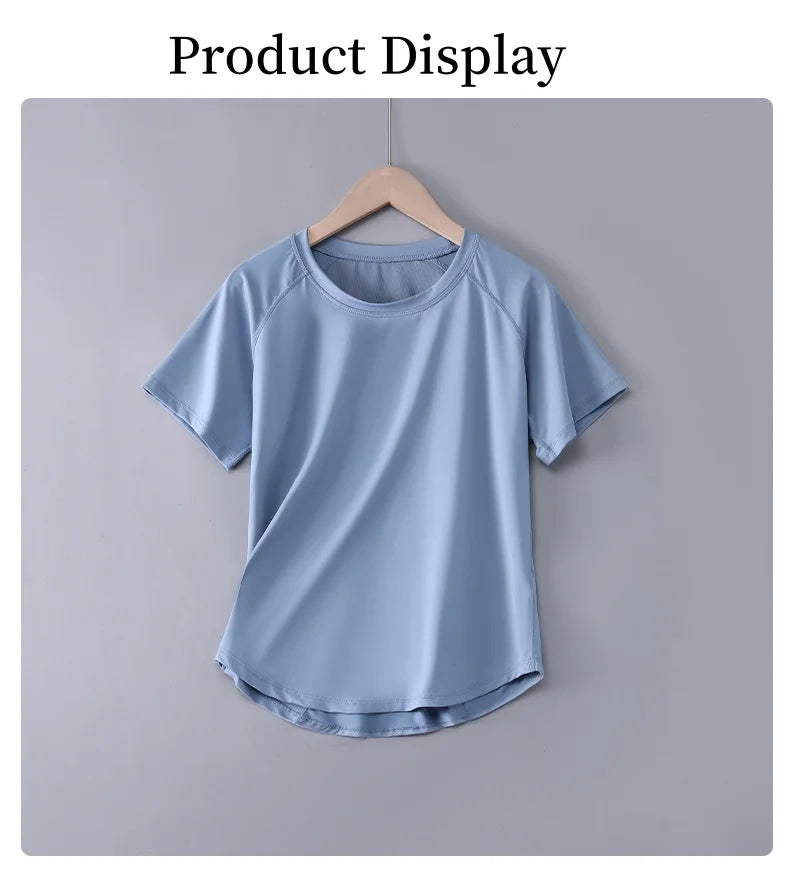 Quick Dry Sports T Shirt Loose Fit Summer Training Top