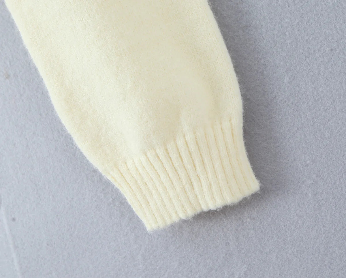 Cherry Embroidered Knit Cardigan