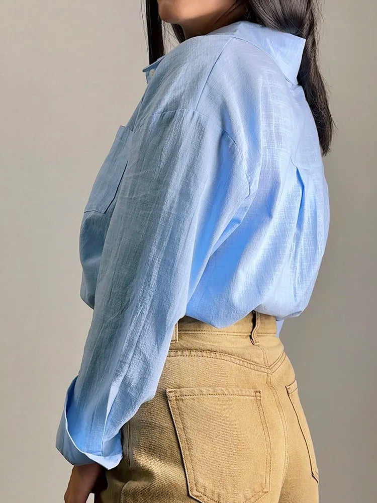 Oversized Cotton-Linen Shirt