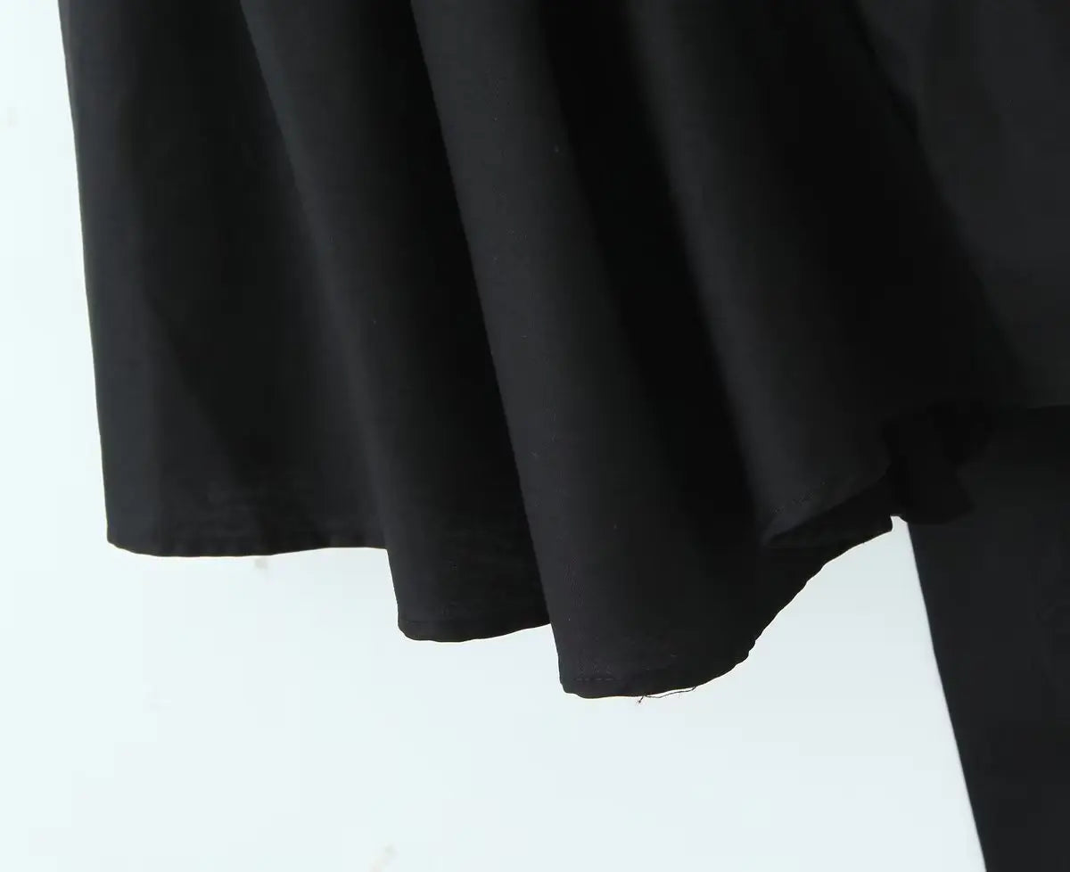 Black::Black fabric on a white background