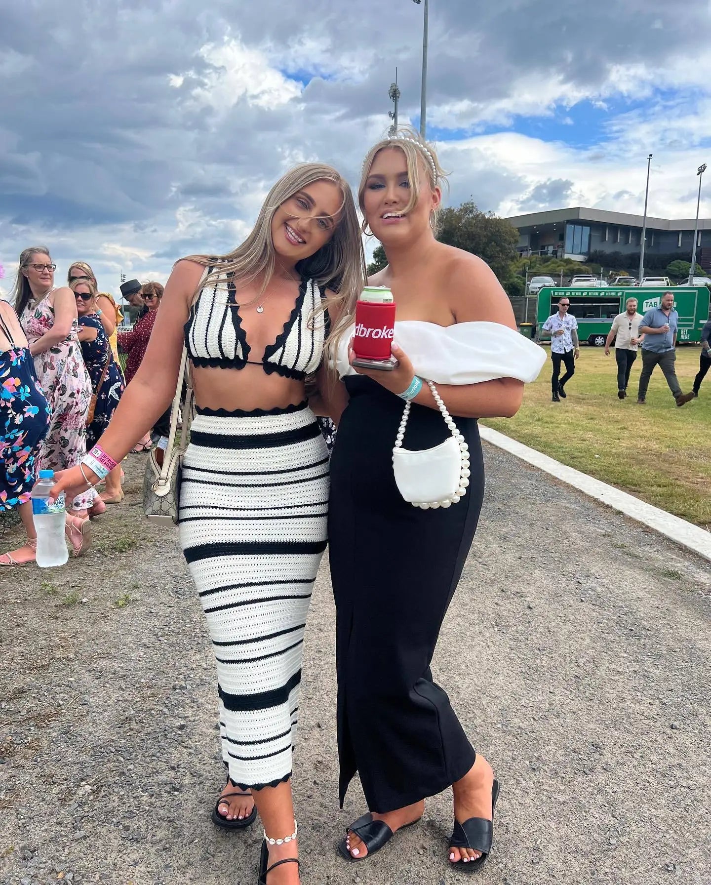 Striped Knit Two-Piece Set