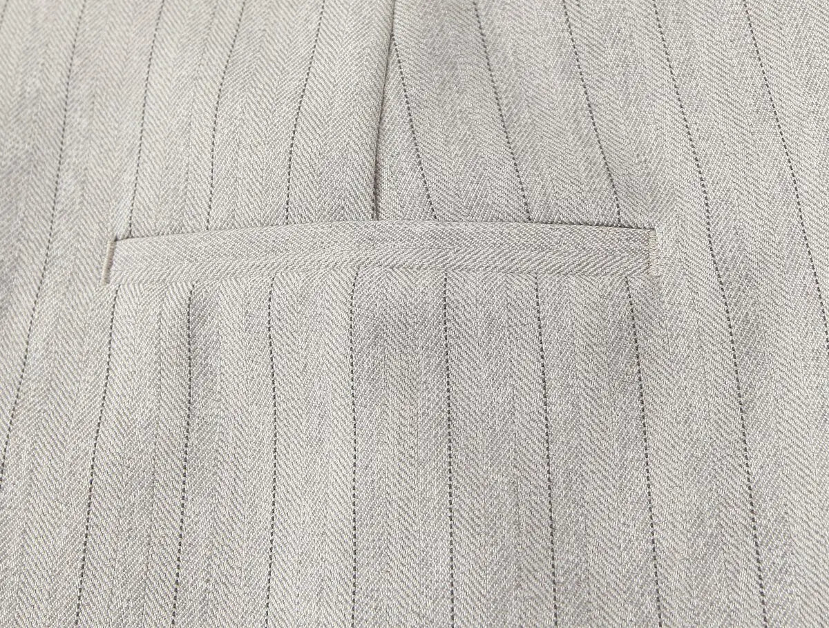 Striped High-Waist Wide-Leg Pants