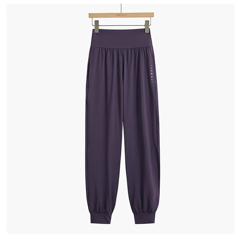 Two-Piece Yoga Set Long Sleeve Top & High Waist Pants