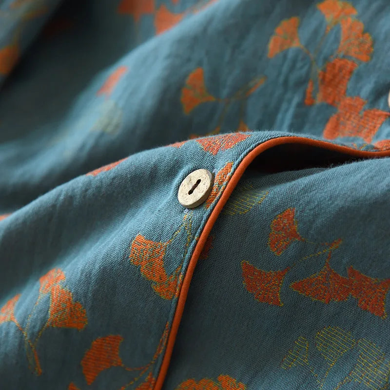 Women’s Cotton Jacquard Pajama Set